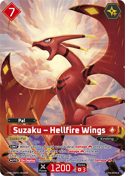 Suzaku – Hellfire Wings card art