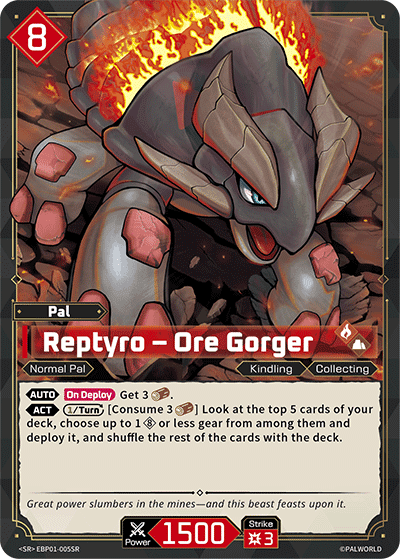Reptyro – Ore Gorger card art