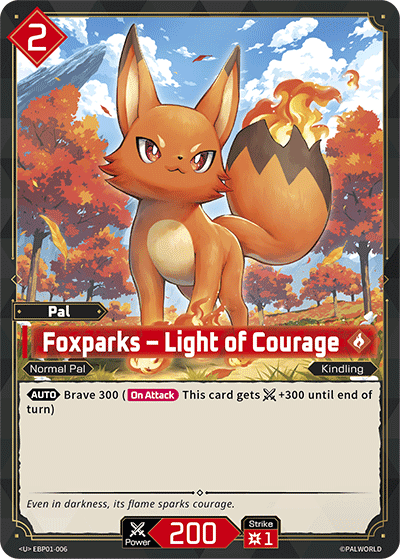 Foxparks – Light of Courage card art