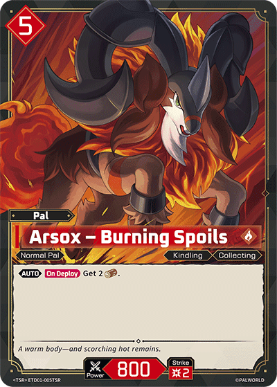 Arsox – Burning Spoils card art